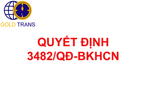 Quyết định 3482-QĐ-BKHCN thay thế quyết định 1171-qđ-bkhcn